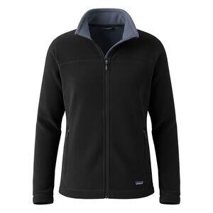 Patagonia Men's Black and Gray Fleece Jacket